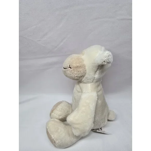 Ferrero Kinder Cream Tan Baby Lamb Plush Beige Ivory Sheep Stuffed Animal 10" - Picture 7 of 7